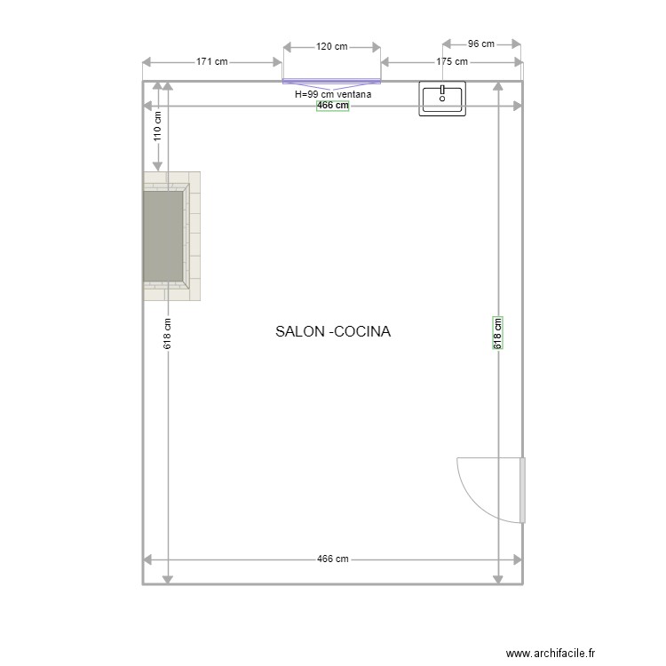 1061786  ENRIQUE GARIN FUENTE DEL MORAL S/N. Plan de 1 pièce et 29 m2
