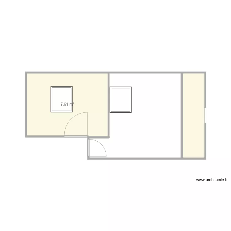 chambres 7&eacute;me apres PS. Plan de 