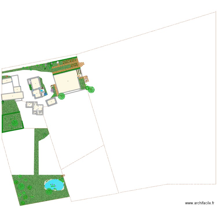 KERZEPRE RDC carole. Plan de 10 pièces et 745 m2