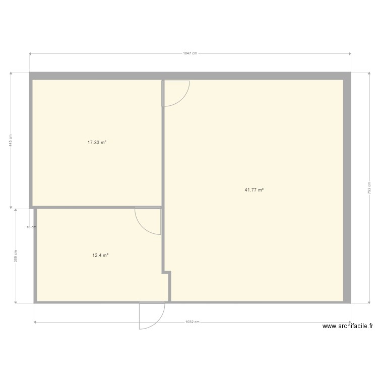 Extension bureaux CTK Dillon Existant. Plan de 0 pièce et 0 m2