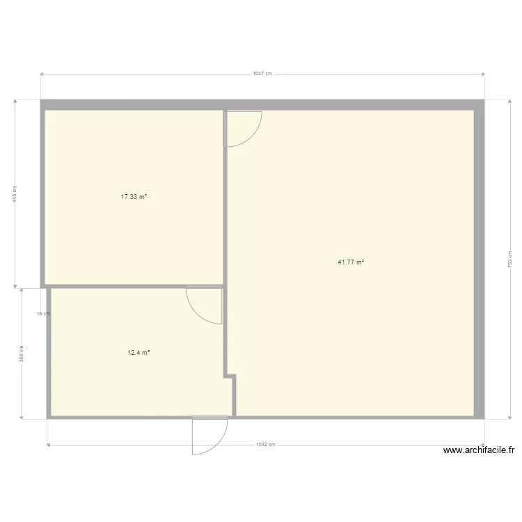 Extension bureaux CTK Dillon Existant. Plan de 
