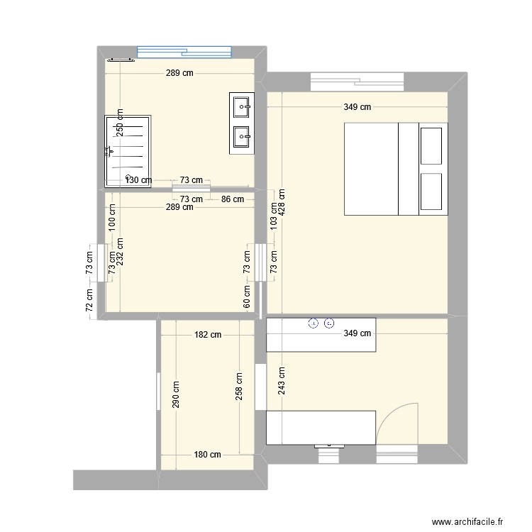 Agrandissement. Plan de 0 pièce et 0 m2