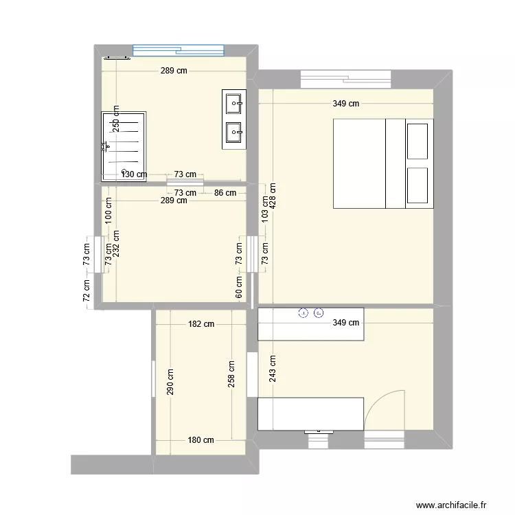 Agrandissement. Plan de 