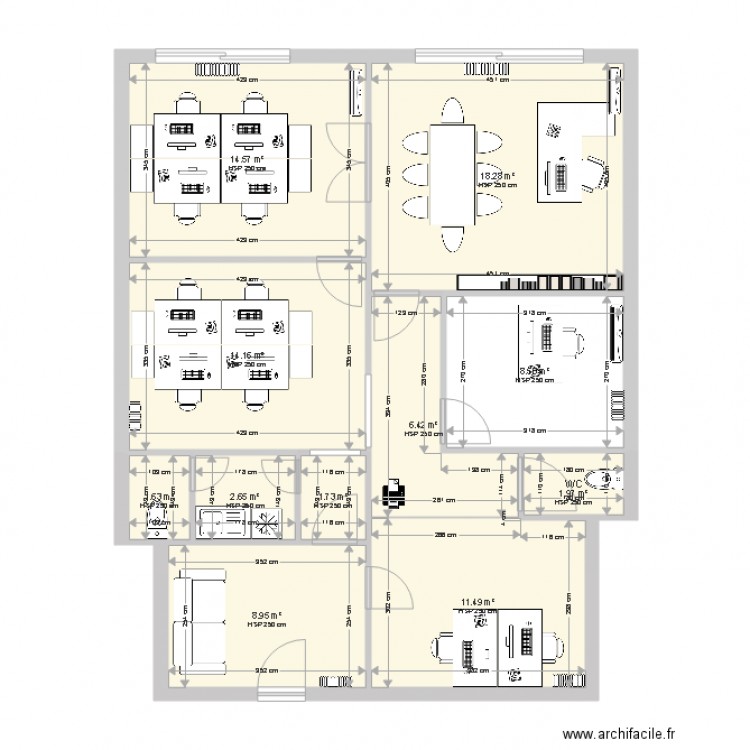 Principe Vergara 13 ameublado. Plan de 0 pièce et 0 m2