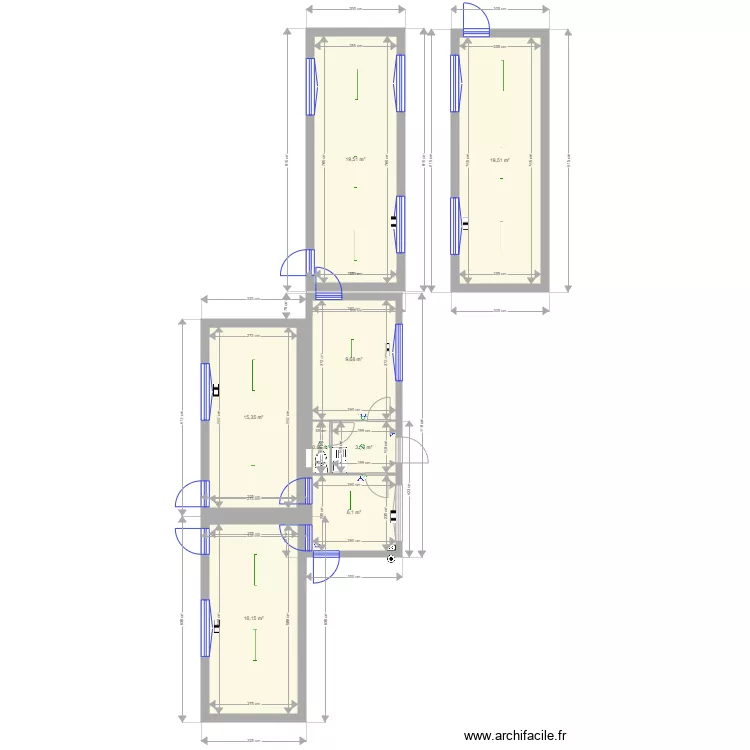 Centre Andre Focant 8m test 2. Plan de 
