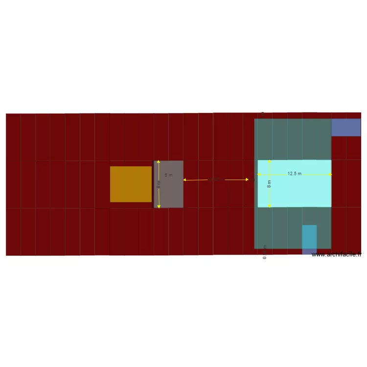 PLAN CHAPITEAU SANS PLANCHER. Plan de 