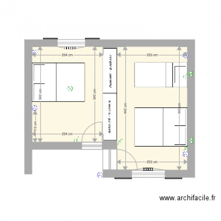 LES LANDES CHAMBRES. Plan de 0 pièce et 0 m2