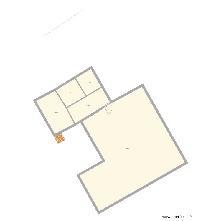 Plan Extension. Plan de 0 pièce et 0 m2