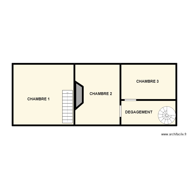 calvache 1ER. Plan de 4 pièces et 61 m2