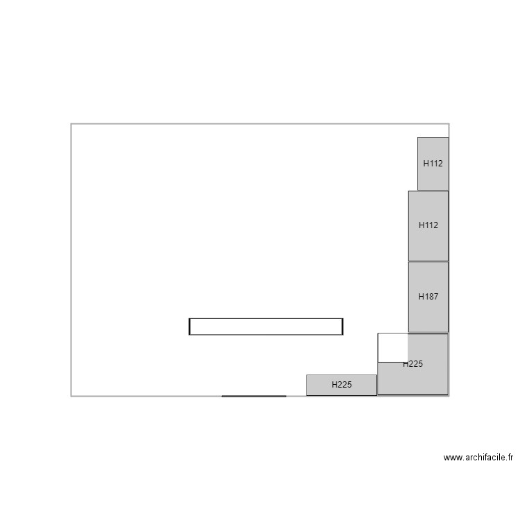 dressing. Plan de 0 pièce et 0 m2