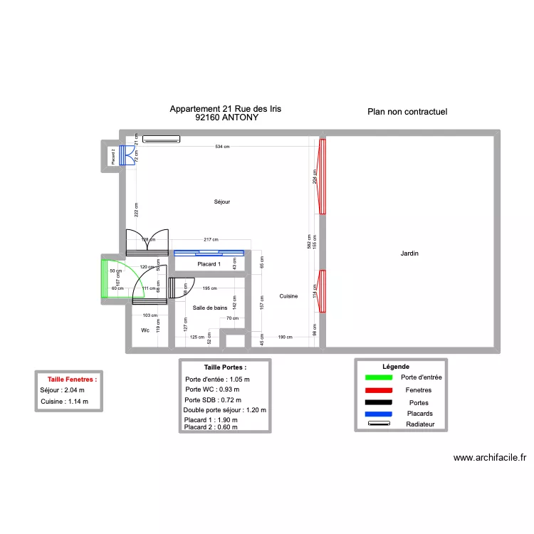 PIN avec mesure . Plan de 