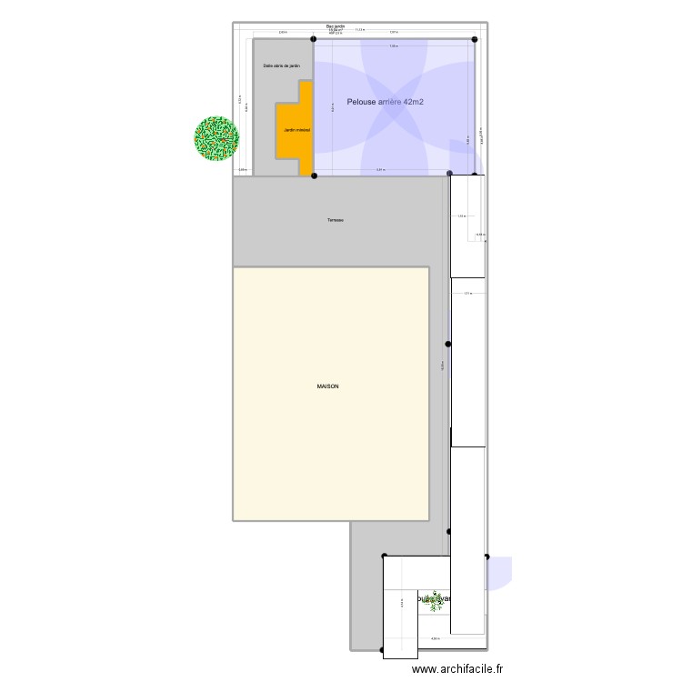Jardin Essarts v5. Plan de 6 pièces et 276 m2