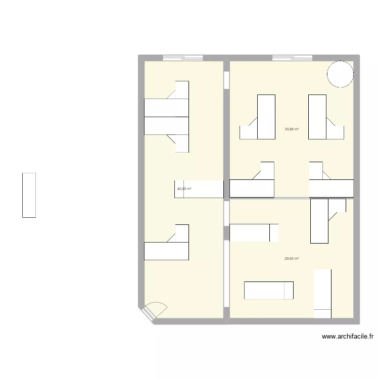 BUREAU NOUVEAU. Plan de 