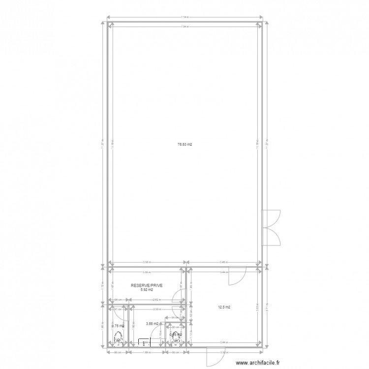 LA CREUSILLE SALLE GROUPES. Plan de 0 pièce et 0 m2