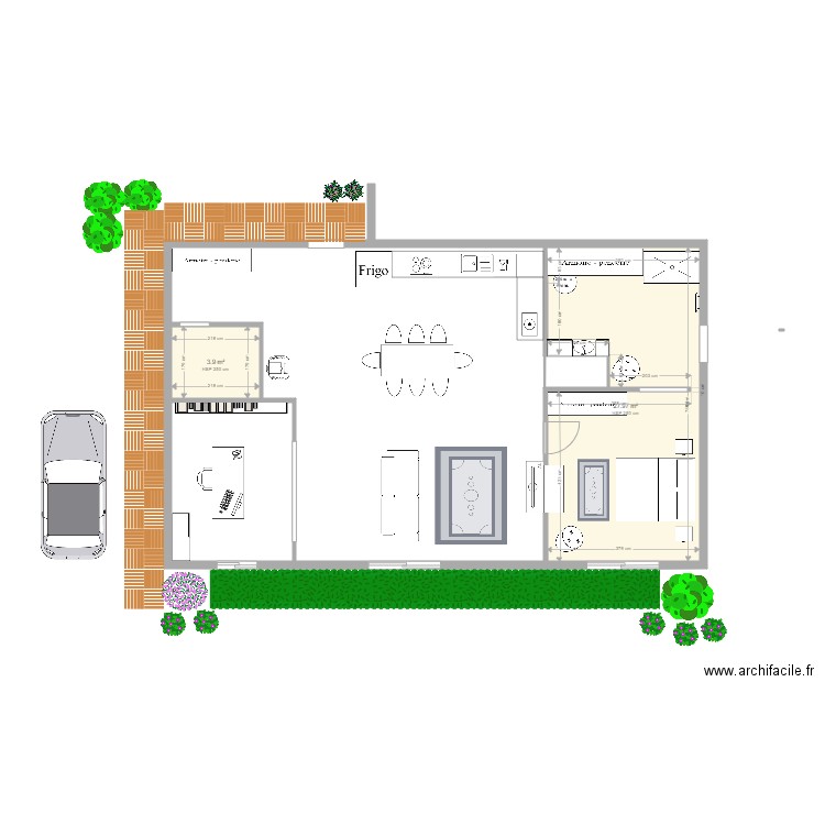 PETITE MAISON  VERSION 1. Plan de 0 pièce et 0 m2