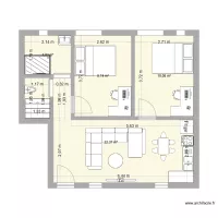Plessis 46m&sup2; plan 1