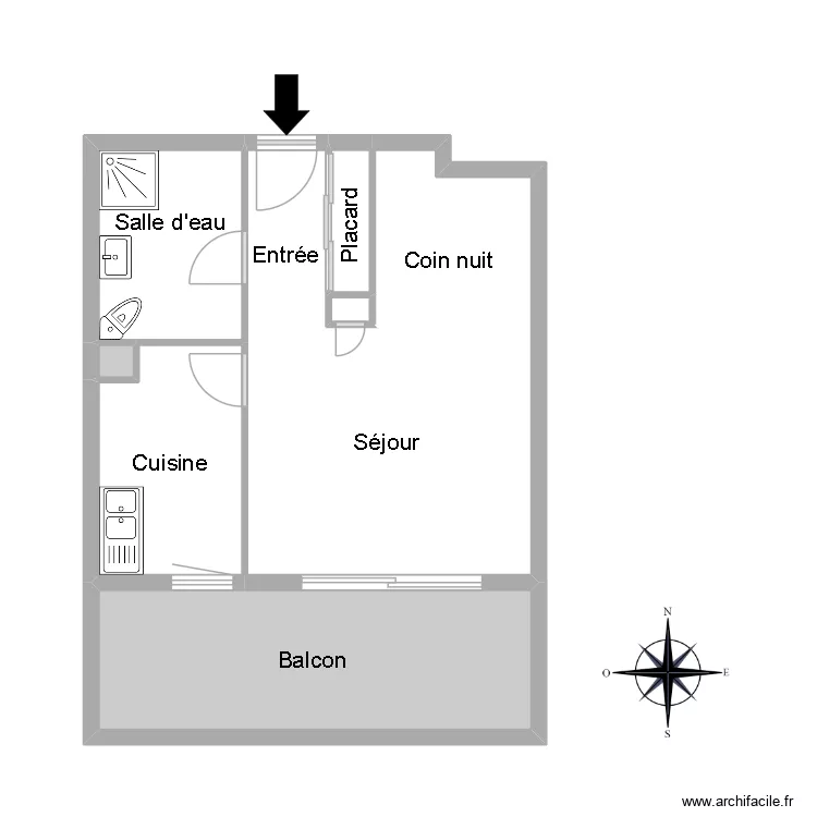 51906 LOYAUX. Plan de 7  et 42 m²