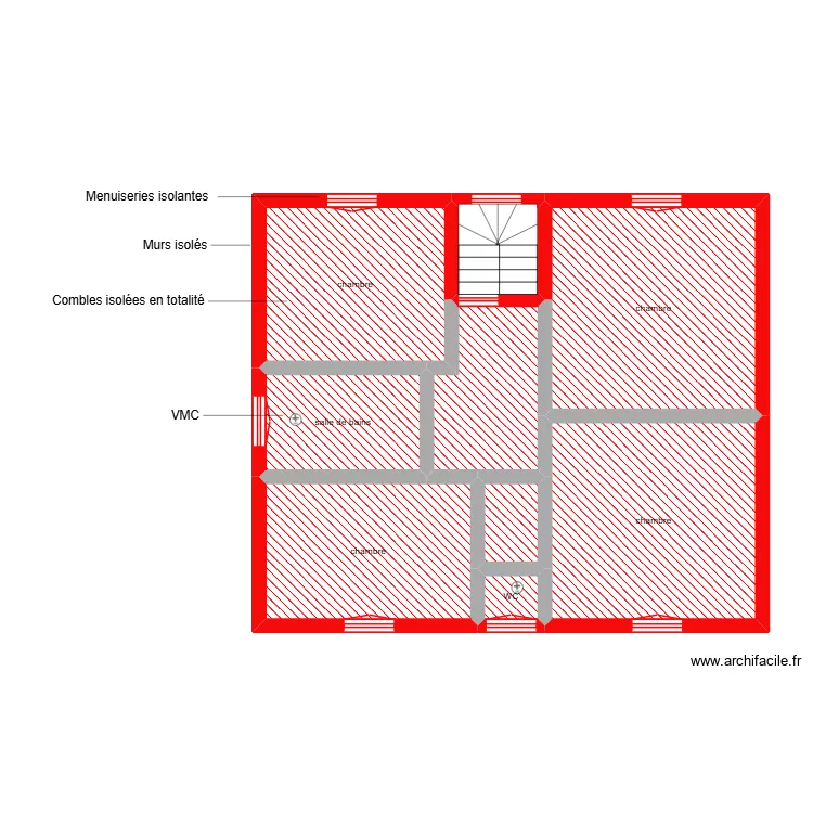 ANCA ETAGE étape 1/2. Plan de 9 et 70 m² ANCA ETAGE étape 1/2. Plan de 9 et 70 m²
