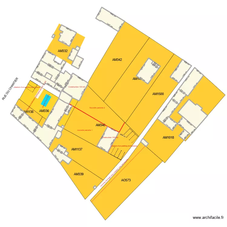 CADASTREOLERON POUR CU. Plan de 
