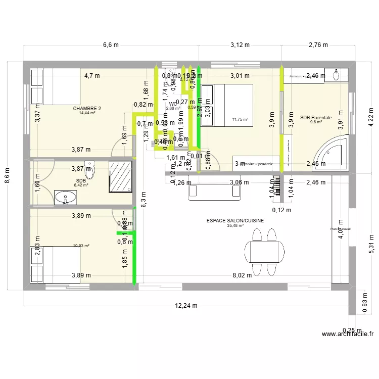 MAISON MOTOR POOL. Plan de 