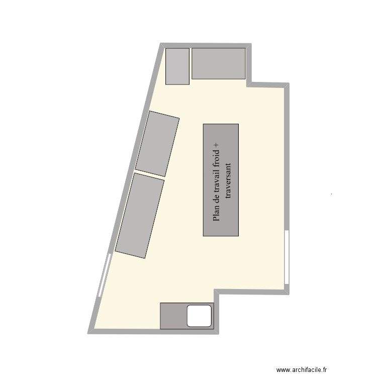 CHOLATERIE GILLES GOUJON. Plan de 1 pièce et 19 m2