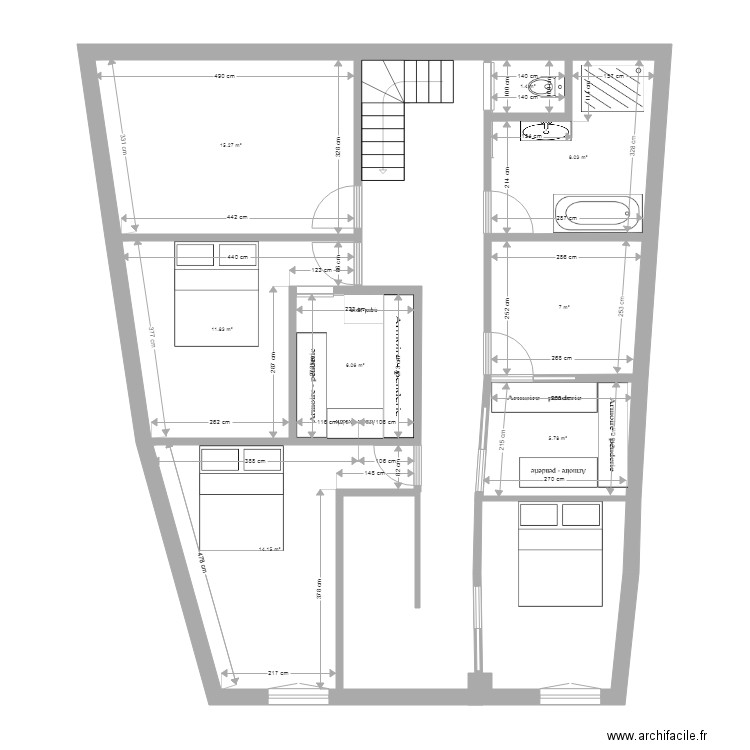Maison papapa étage cible 2. Plan de 0 pièce et 0 m2