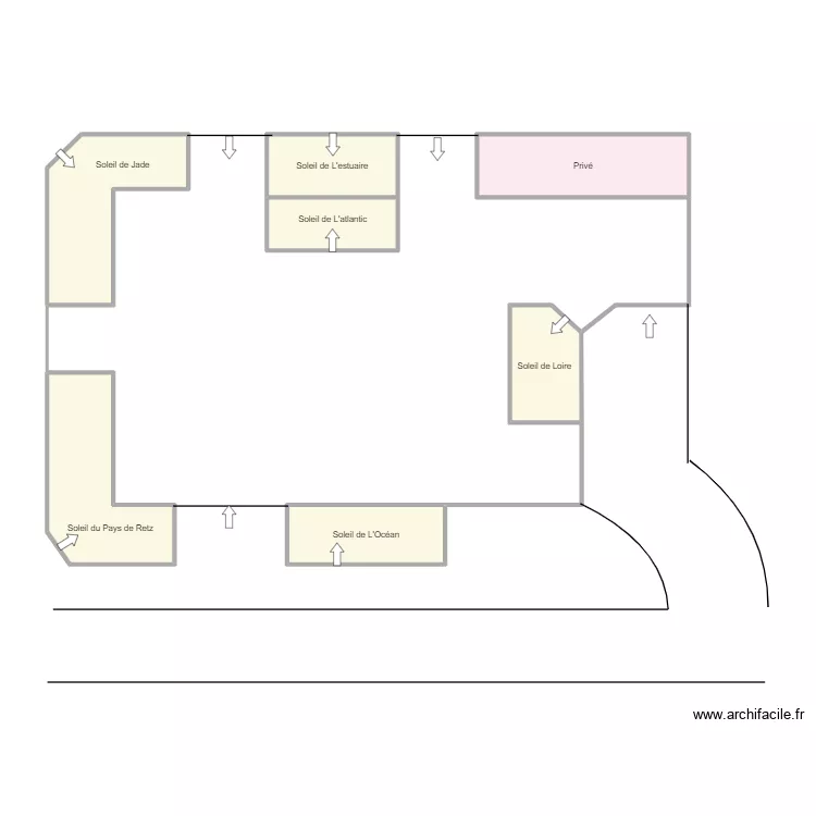 Batiment Bret&eacute;ch&eacute;. Plan de 