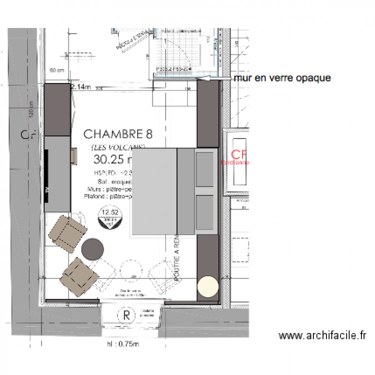 chambre 8 volcans new. Plan de 0 pièce et 0 m2
