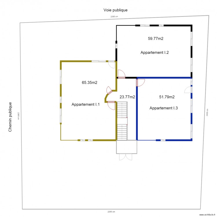 appartements INSS superficie des appartements. Plan de 7 pièces et 755 m2