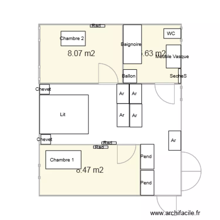 Plan Travaux Algéco 3ème chambre. Plan de Plan Travaux Algéco 3ème chambre. Plan de