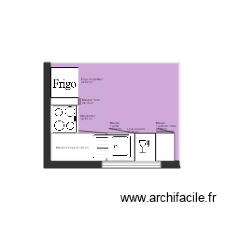 CUISINE 2 bis. Plan de 