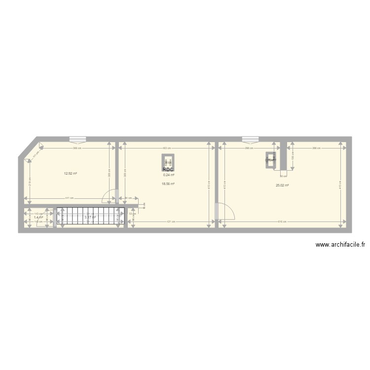 Appart Maison La poste Etage 1. Plan de 0 pièce et 0 m2