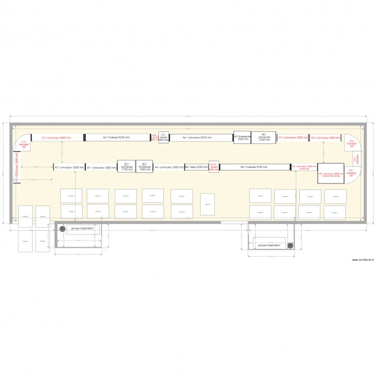 implantation production modifié V10. Plan de 0 pièce et 0 m2