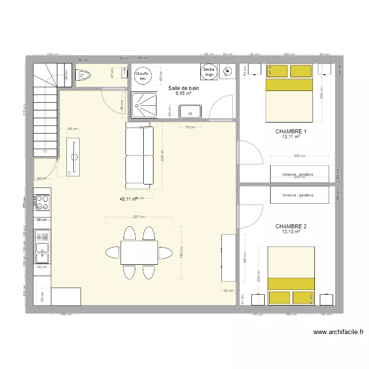APPARTEMENT 1 v2. Plan de 