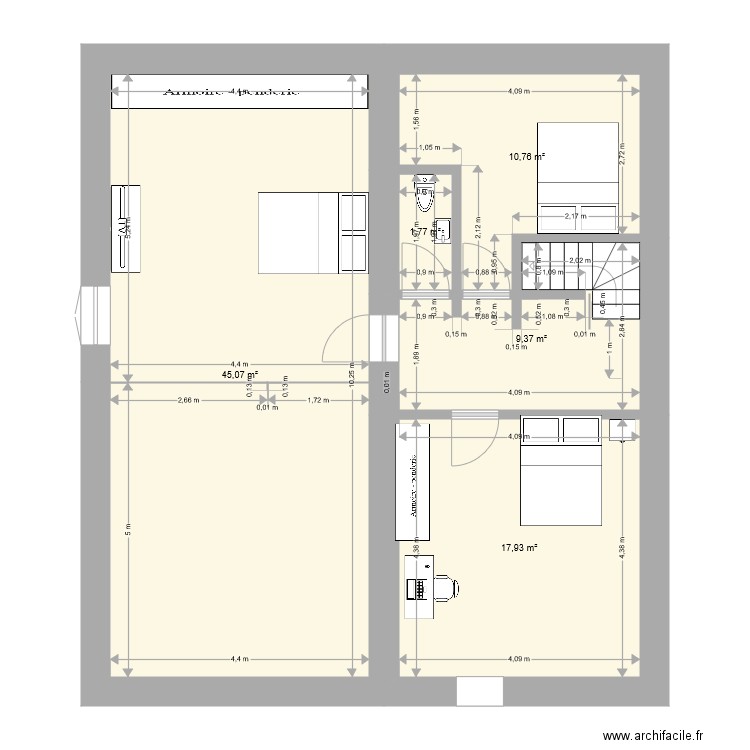 PLAN DE L ETAGE. Plan de 0 pièce et 0 m2