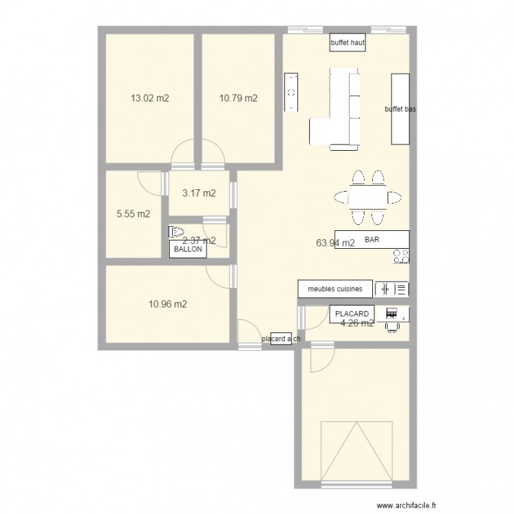 PROJET 2. Plan de 0 pièce et 0 m2
