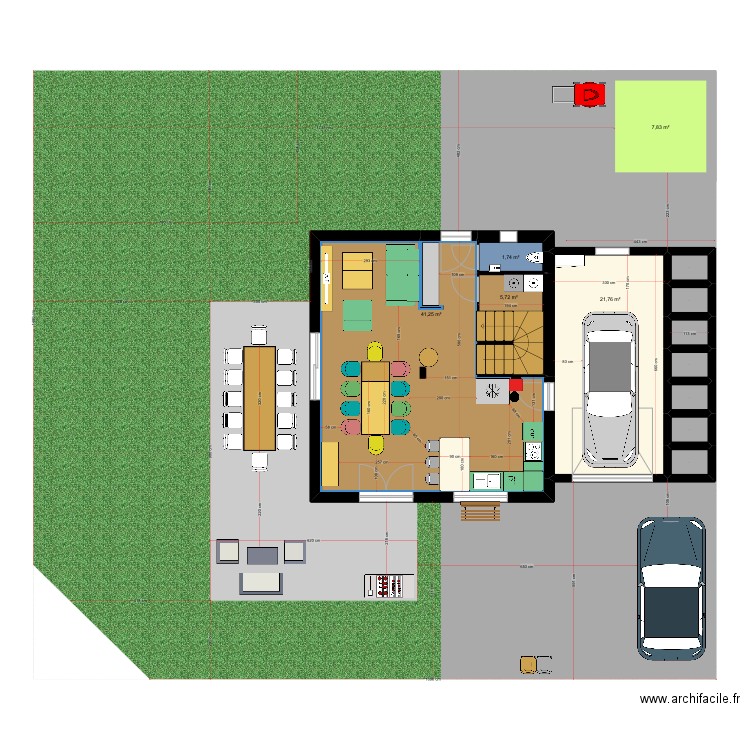 Jp Maison. Plan de 18 pièces et 137 m2