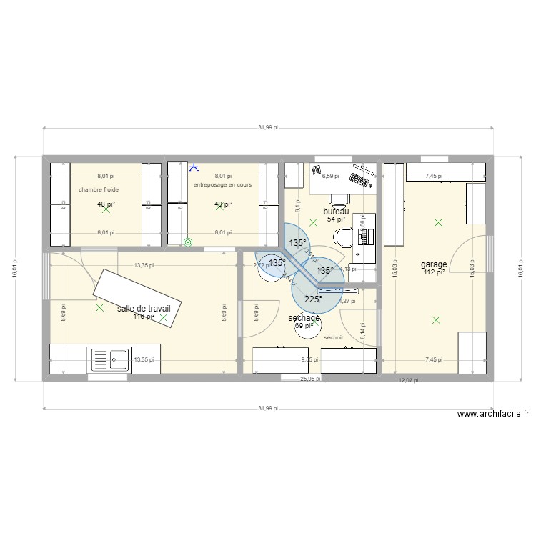 projet La Cabottine 16 x24 garage ver 13 juin . Plan de 0 pièce et 0 m2