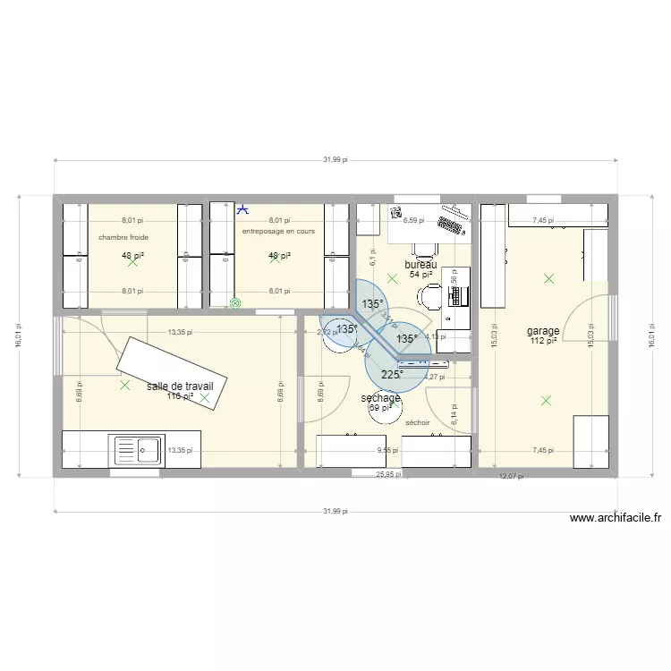 projet La Cabottine 16 x24 garage ver 13 juin . Plan de 