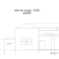 plan de coupe -sud-AVANT avec cotes