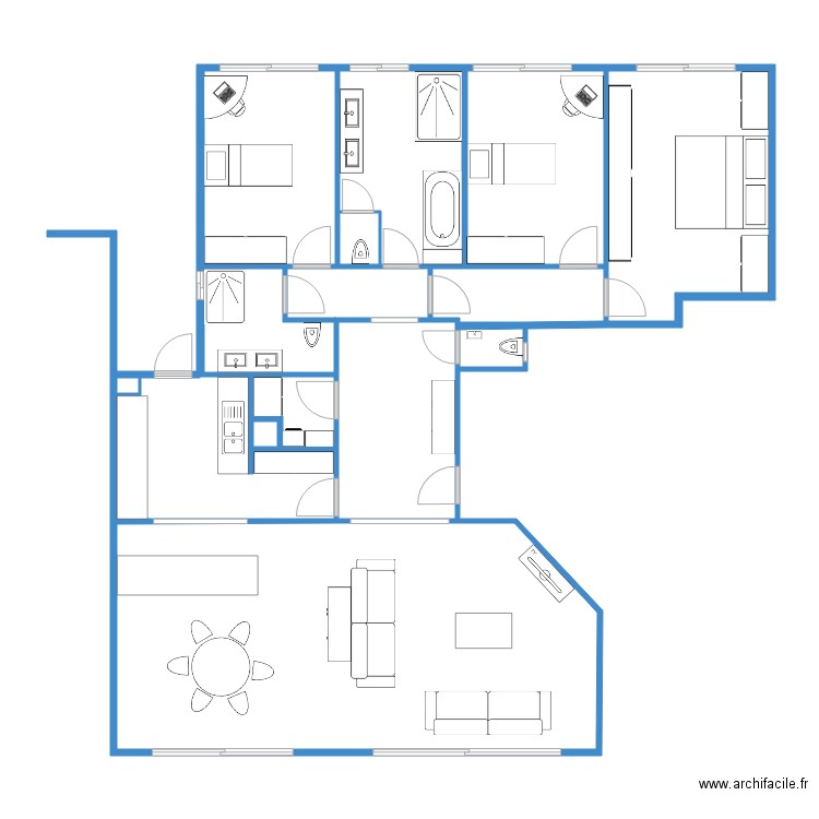 184 MESSIDOR ETAT PROJETE 2. Plan de 0 pièce et 0 m2