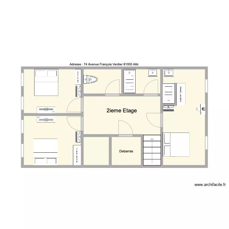 Verdier 2ieme etage . Plan de Verdier 2ieme etage . Plan de