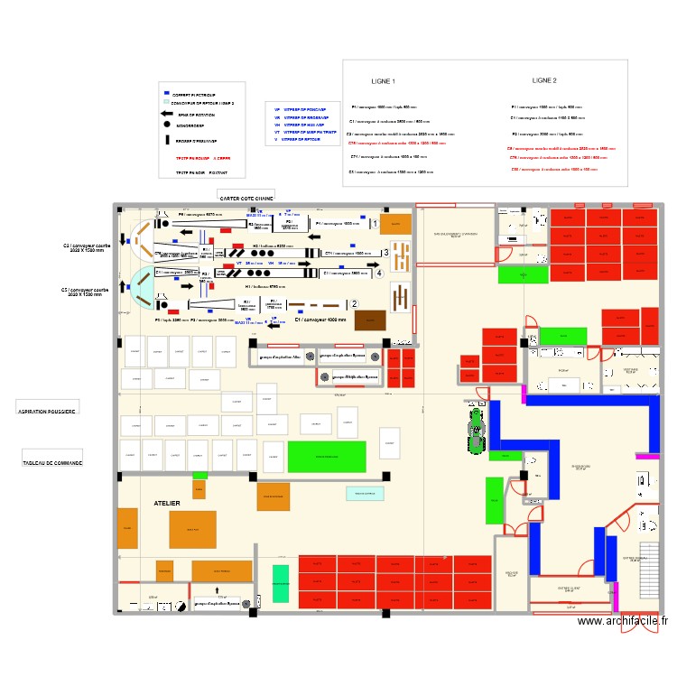 plan complet avec meubles 02/01/2023. Plan de 18 pièces et 896 m2