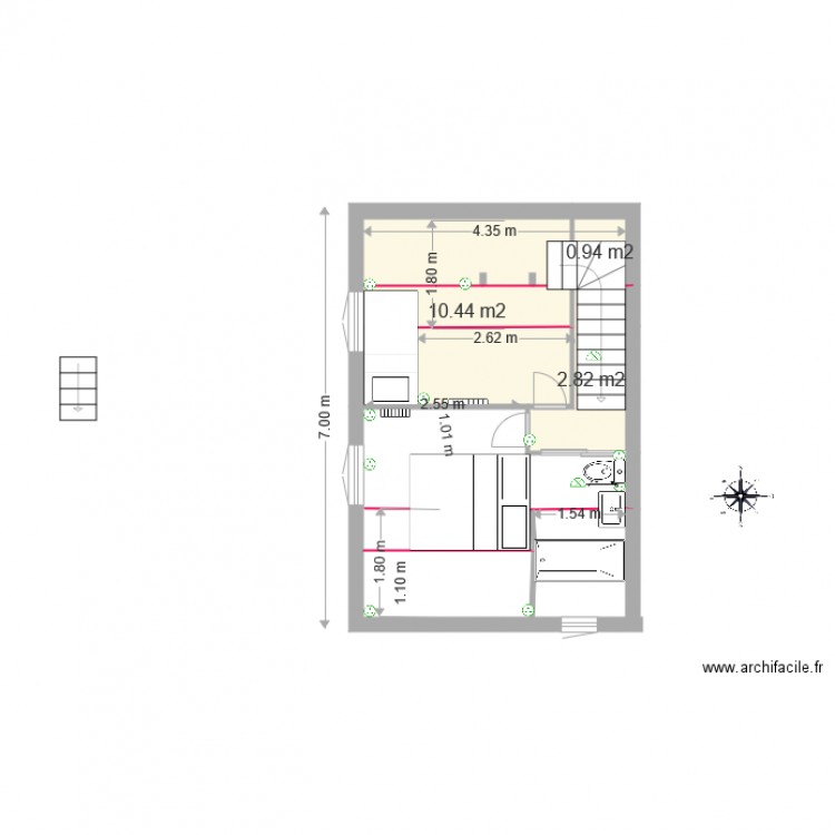 VB 1 Deuxieme quart T 1. Plan de 0 pièce et 0 m2