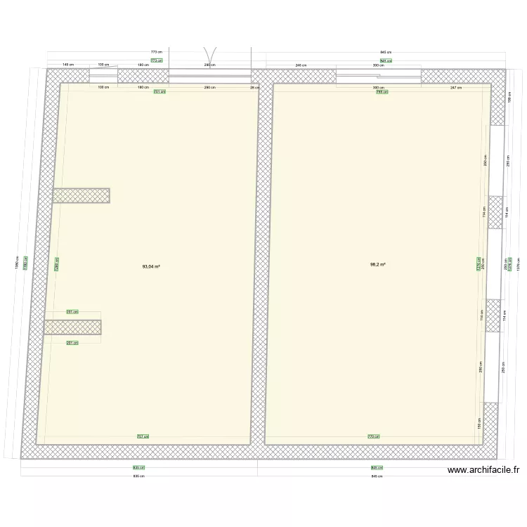 Base de travail RDC. Plan de 