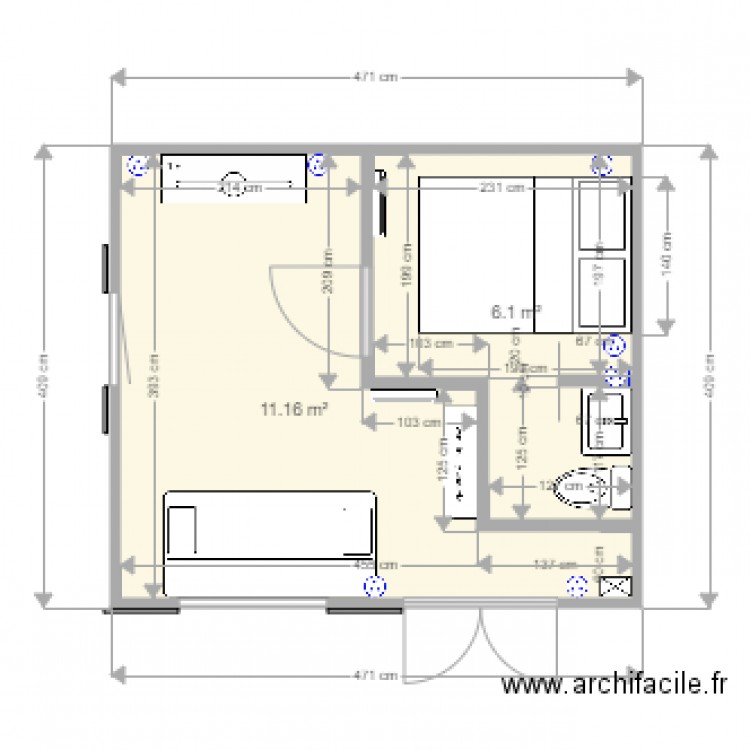 chalet 2. Plan de 0 pièce et 0 m2