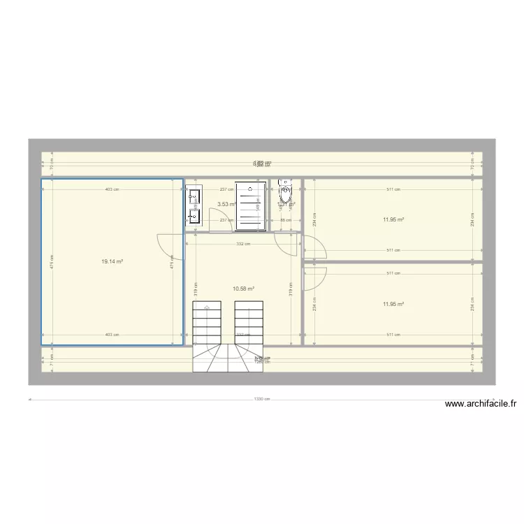 bogia etage. Plan de 