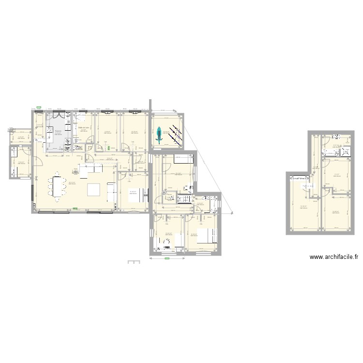 Plan de la maison AVEC EXTENSION SUITE MAIRIE version 2. Plan de 0 pièce et 0 m2