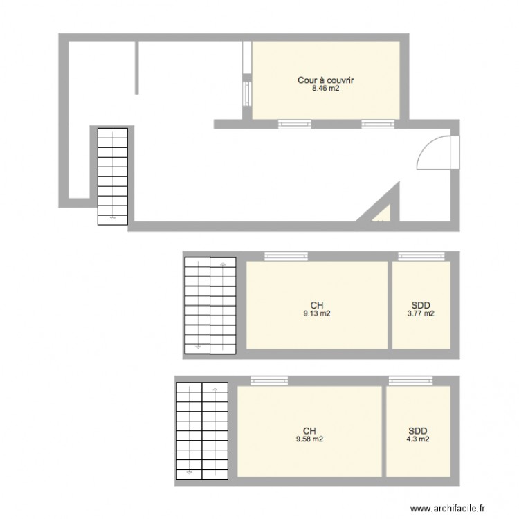 plan appartement 41 m2