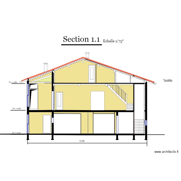 SECTION 1. Plan de 0 pièce et 0 m2